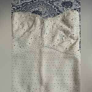 White Marciano beaded bodycon dress